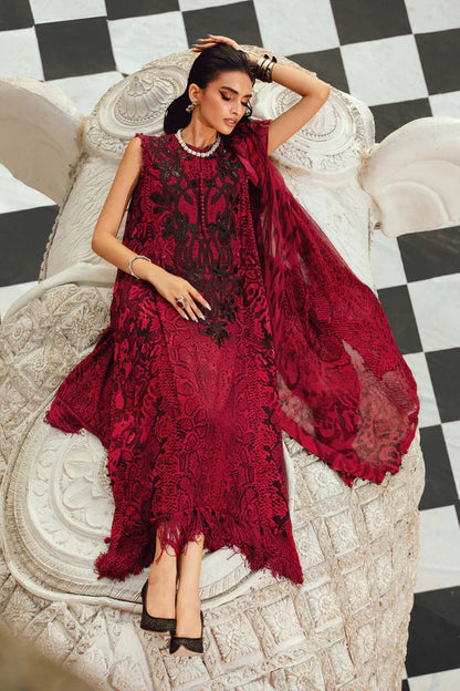 MARIA B FORMALS EMBROIDERED PRINTED LAWN - 3 PC UNSTITCHED