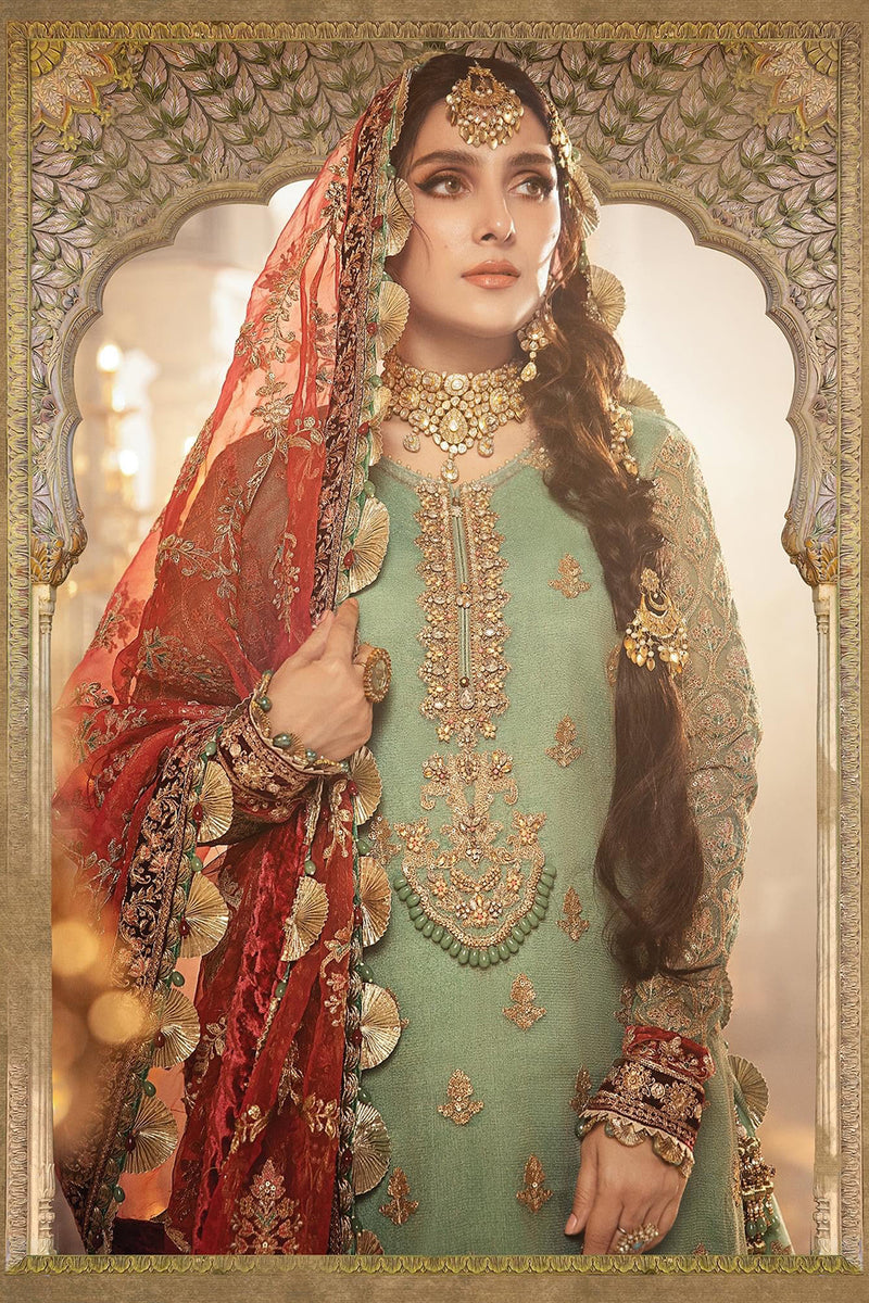 MARIA B LUXURY WEDDING EMBROIDERED MYSOORI - 3 PC UNSTITCHED