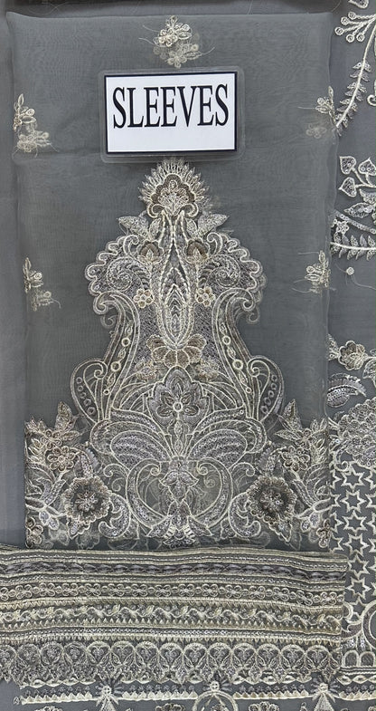 IMROZIA LUXURY EMBROIDERED ORGANZA - 3 PC UNSTITCHED