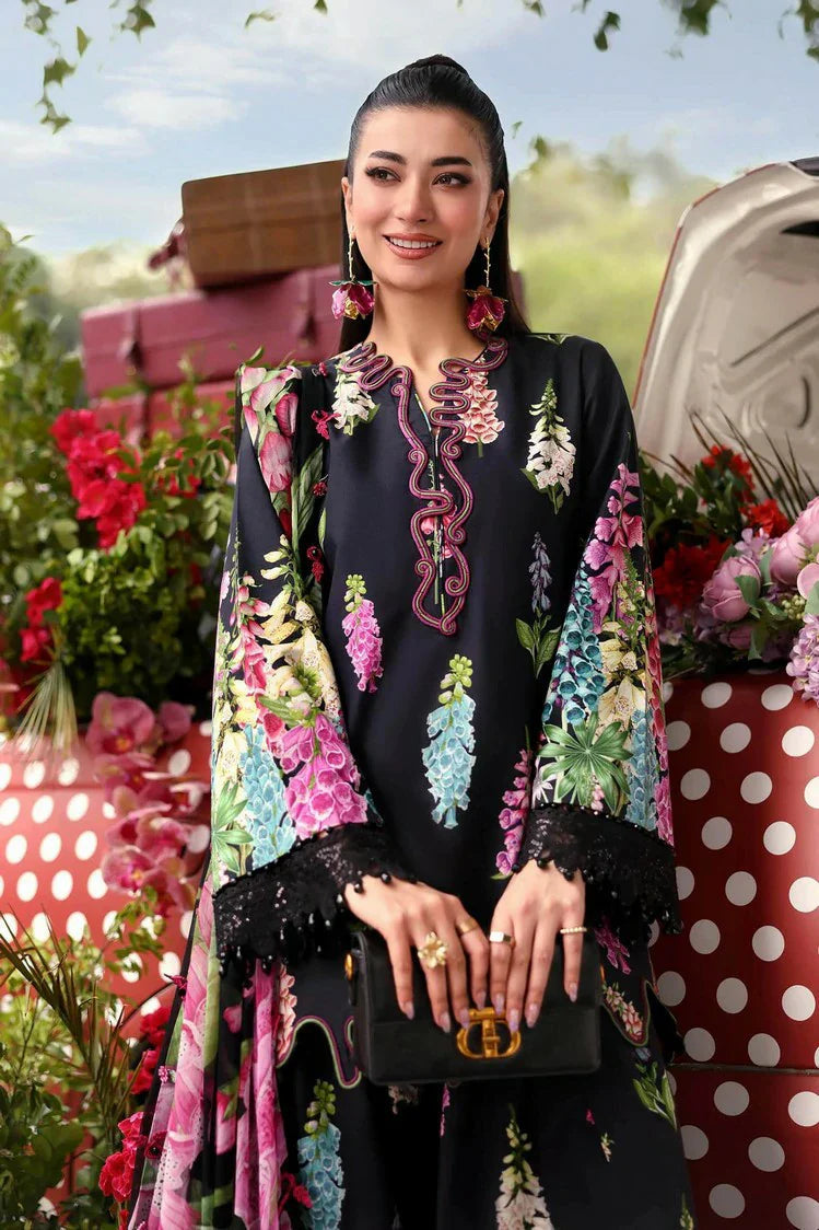 MARIA B DIGITAL PRINTED EMBROIDERED LAWN - 3 PC UNSTITCHED