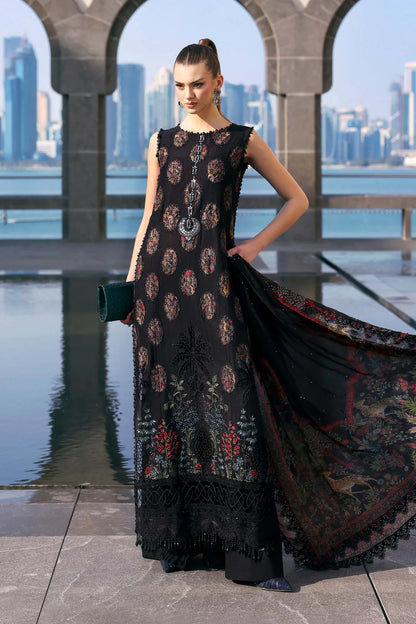 MARIA B PREMIUM EMBROIDERED LAWN - 3 PC UNSTITCHED