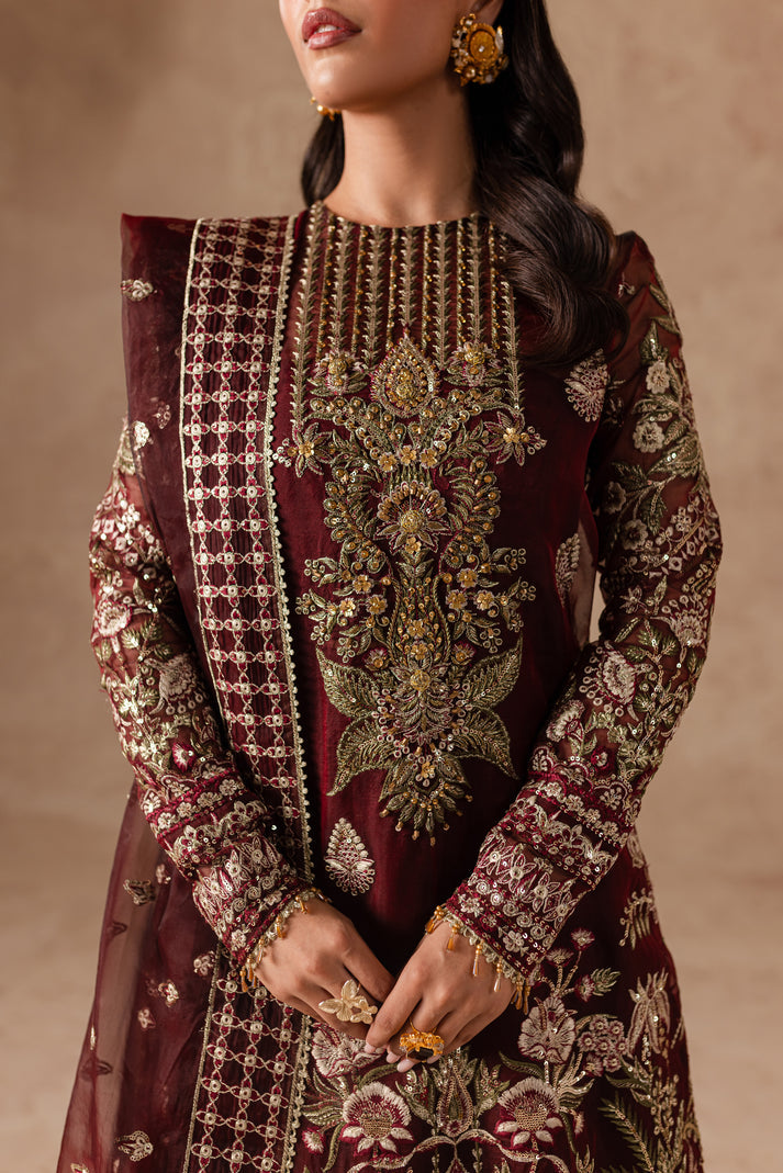 ALIZEH LUXURY WEDDING EMBROIDERED CHIFFON - 3 PC UNSTITCHED