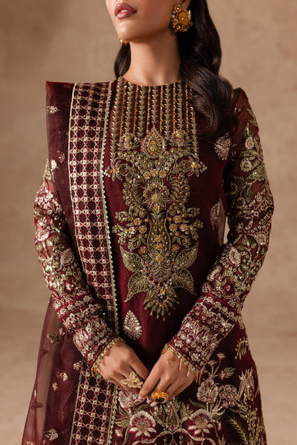 ALIZEH LUXURY WEDDING EMBROIDERED CHIFFON - 3 PC UNSTITCHED