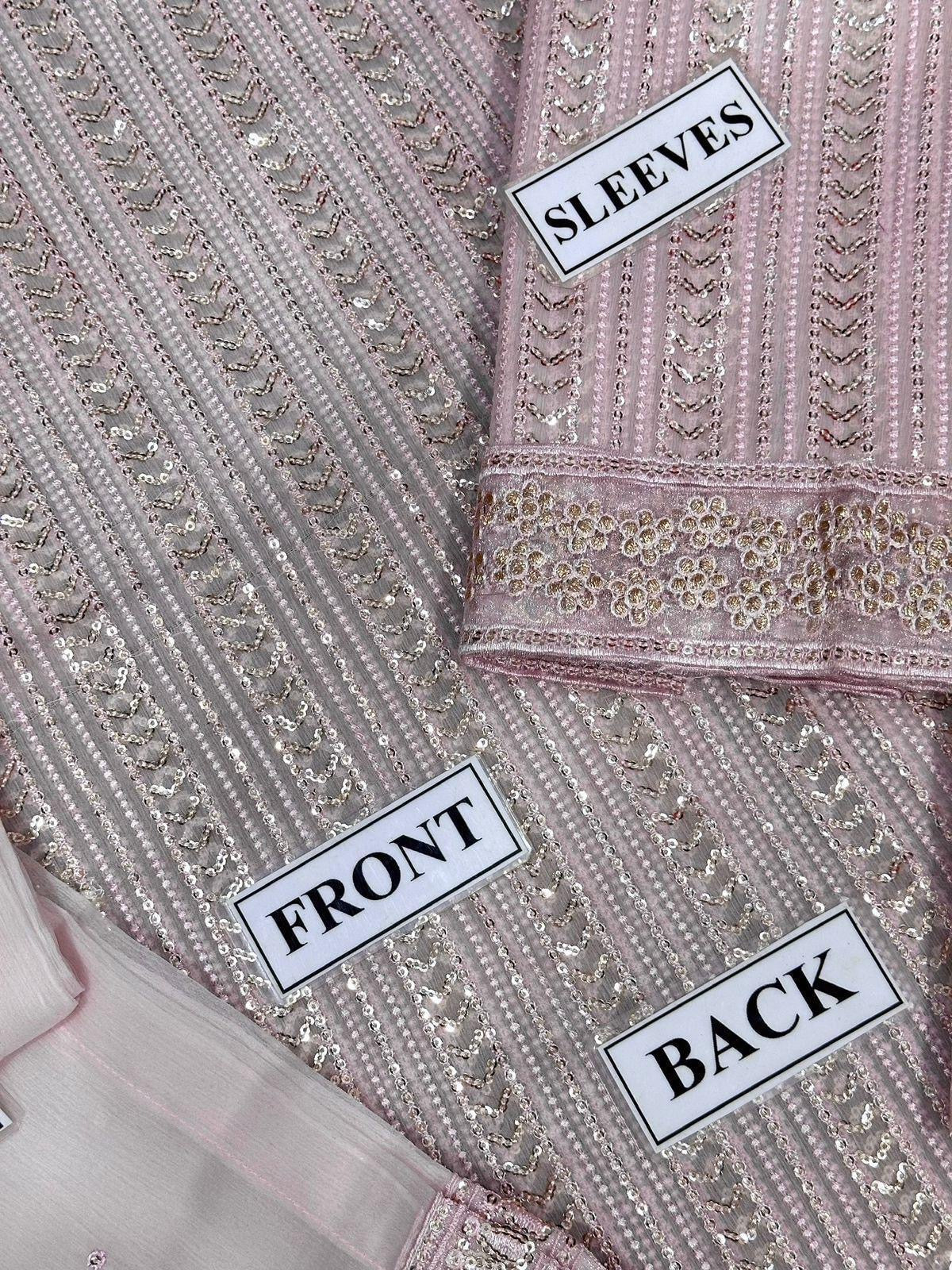 MAYA ALI EMBROIDERED CHIFFON - 3 PC UNSTITCHED