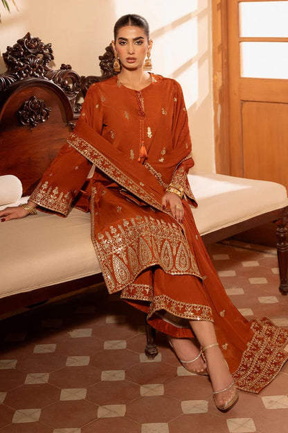 SHEENORA EMBROIDERED LAWN - 3 PC UNSTITCHED
