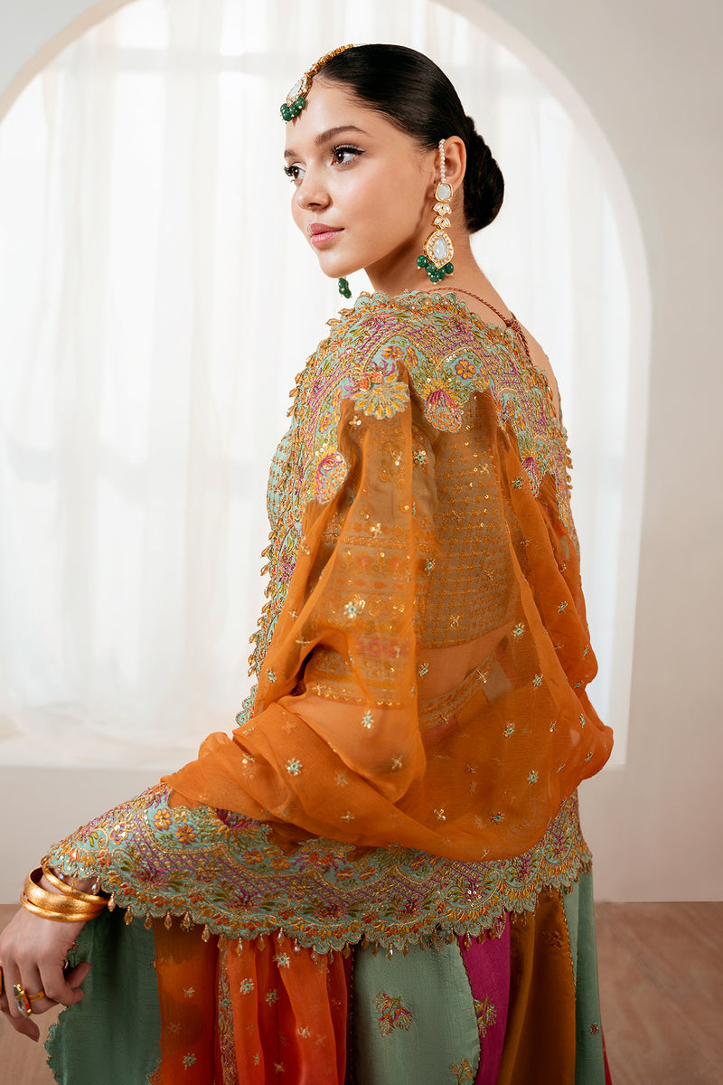 BAROQUE LUXURY EMBROIDERED SILK MAXI - 3 PC UNSTITCHED