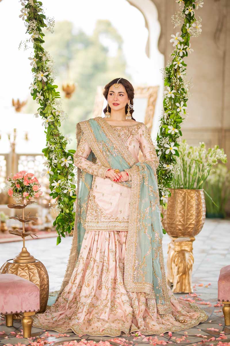 MAHA WAJAHAT LUXURY EMBROIDERED SEMI PURE CHIFFON - 3 PC UNSTITCHED