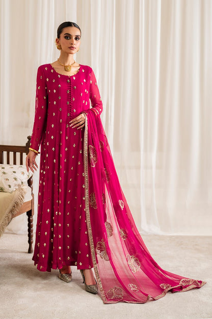 IZNIK EMBROIDERED CHIFFON - 3 PC UNSTITCHED