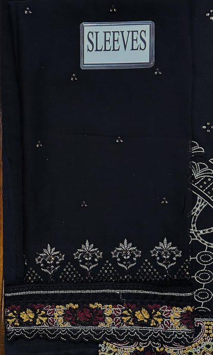 RAMSHA LUXURY EMBROIDERED CHIFFON - 3 PC UNSTITCHED