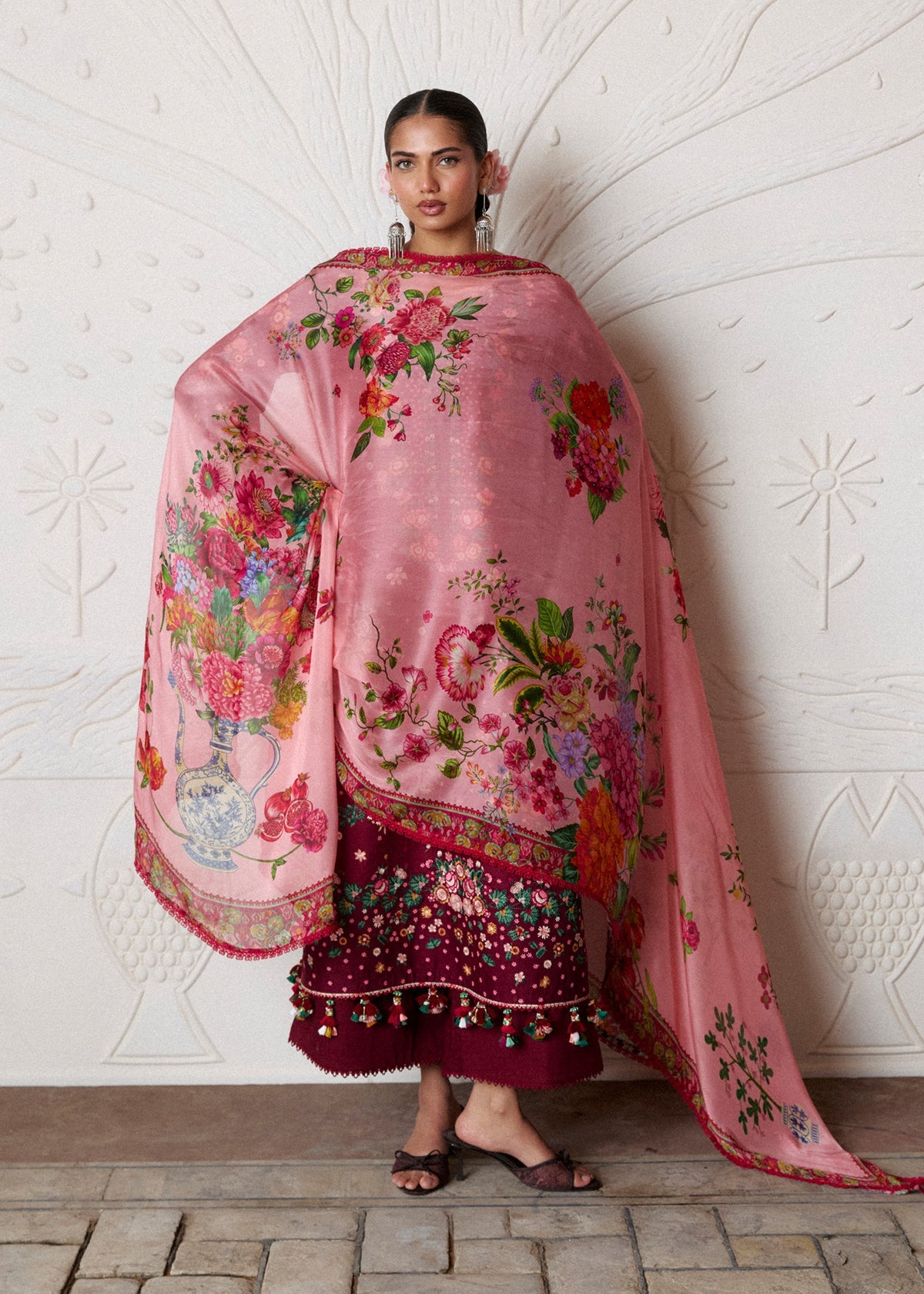 HUSSAIN REHAR LUXURY EMBROIDERED LAWN - 3 PC UNSTITCHED