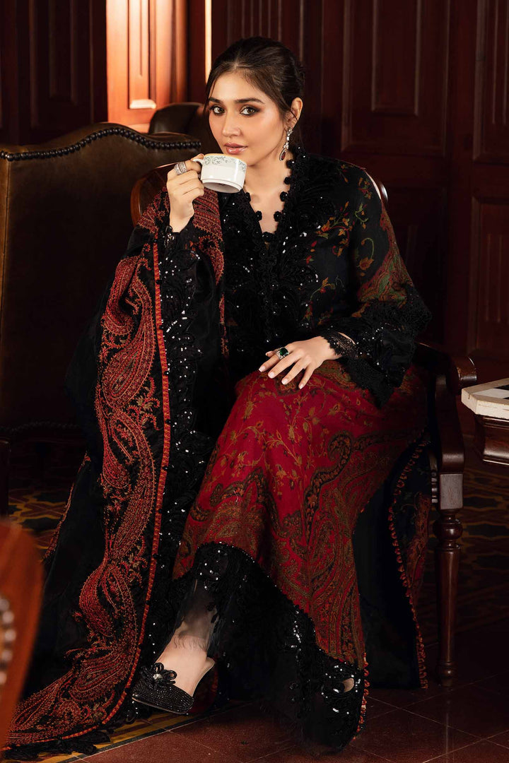 MARIA B FORMALS EMBROIDERED PRINTED LAWN - 3 PC UNSTITCHED