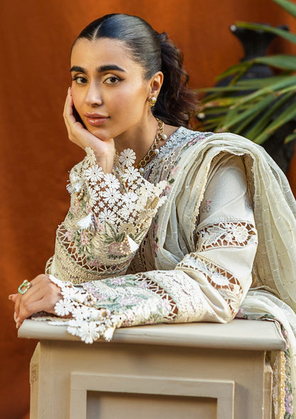 AKBAR ASLAM LUXURY CHIKANKARI LAWN EMBROIDERED - 3 PC UNSTITCHED