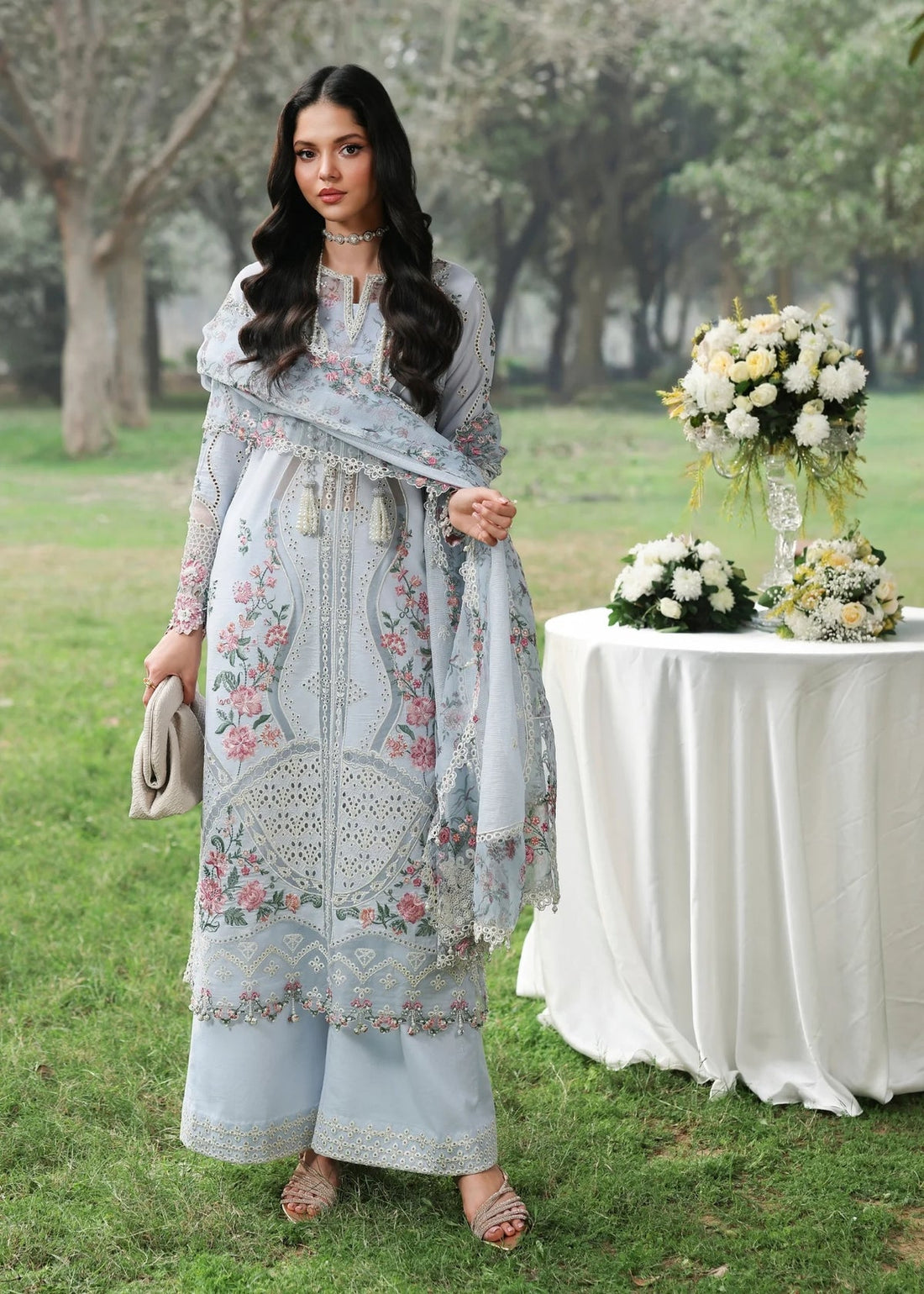 SARDINIA LUXURY EMBROIDERED LAWN - 3 PC UNSTITCHED