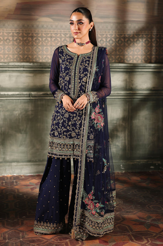 CHARIZMA LUXURY EMBROIDERED CHIFFON - 3 PC UNSTITCHED
