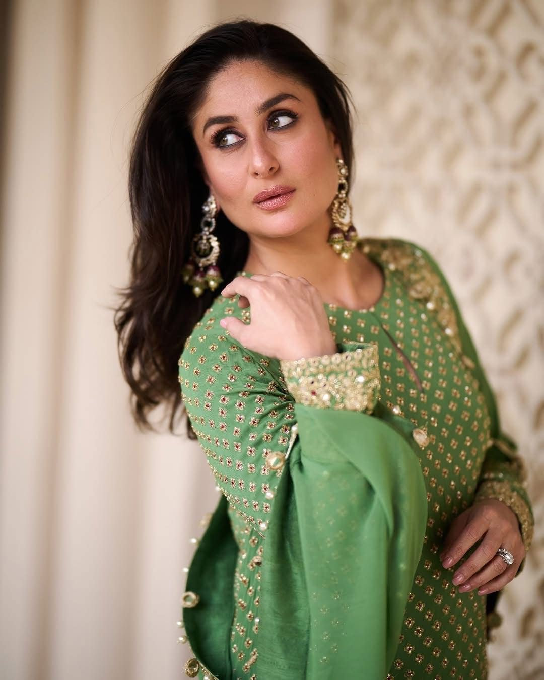 EMBROIDERED SEMI PURE CHIFFON DRESS - 3 PC UNSTITCHED