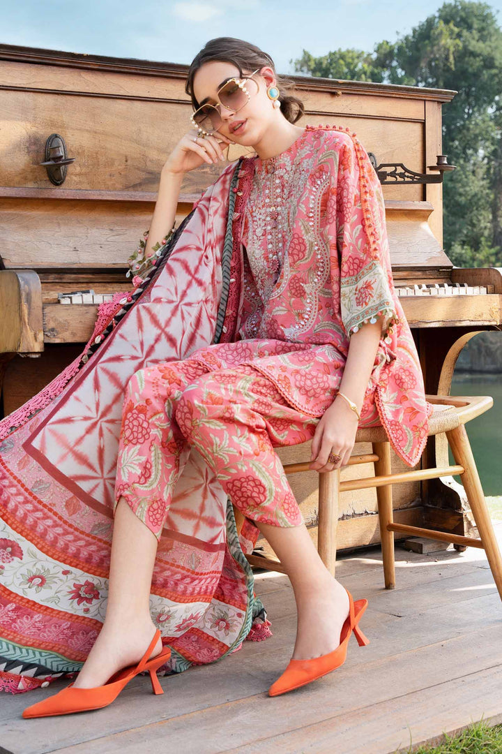 MARIA B FORMALS PRINTED EMBROIDERED LAWN - 3 PC UNSTITCHED