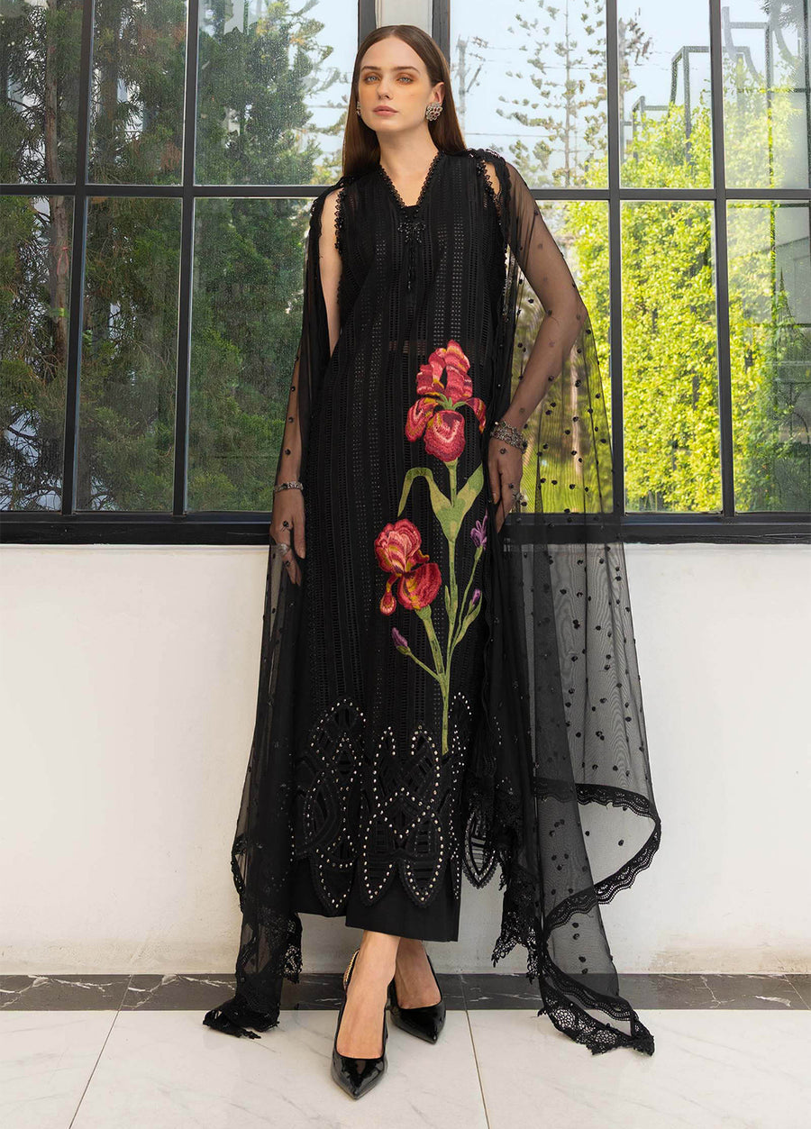 MARIA B LUXURY EMBROIDERED CHIFFON - 3 PC UNSTITCHED