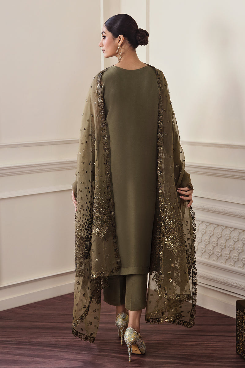 BAROQUE EMBROIDERED CHIFFON - 3 PC UNSTITCHED
