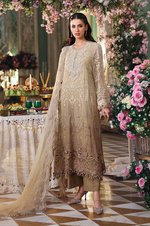 MARIA B PREMIUM EMBROIDERED CHIFFON - 3 PC UNSTITCHED