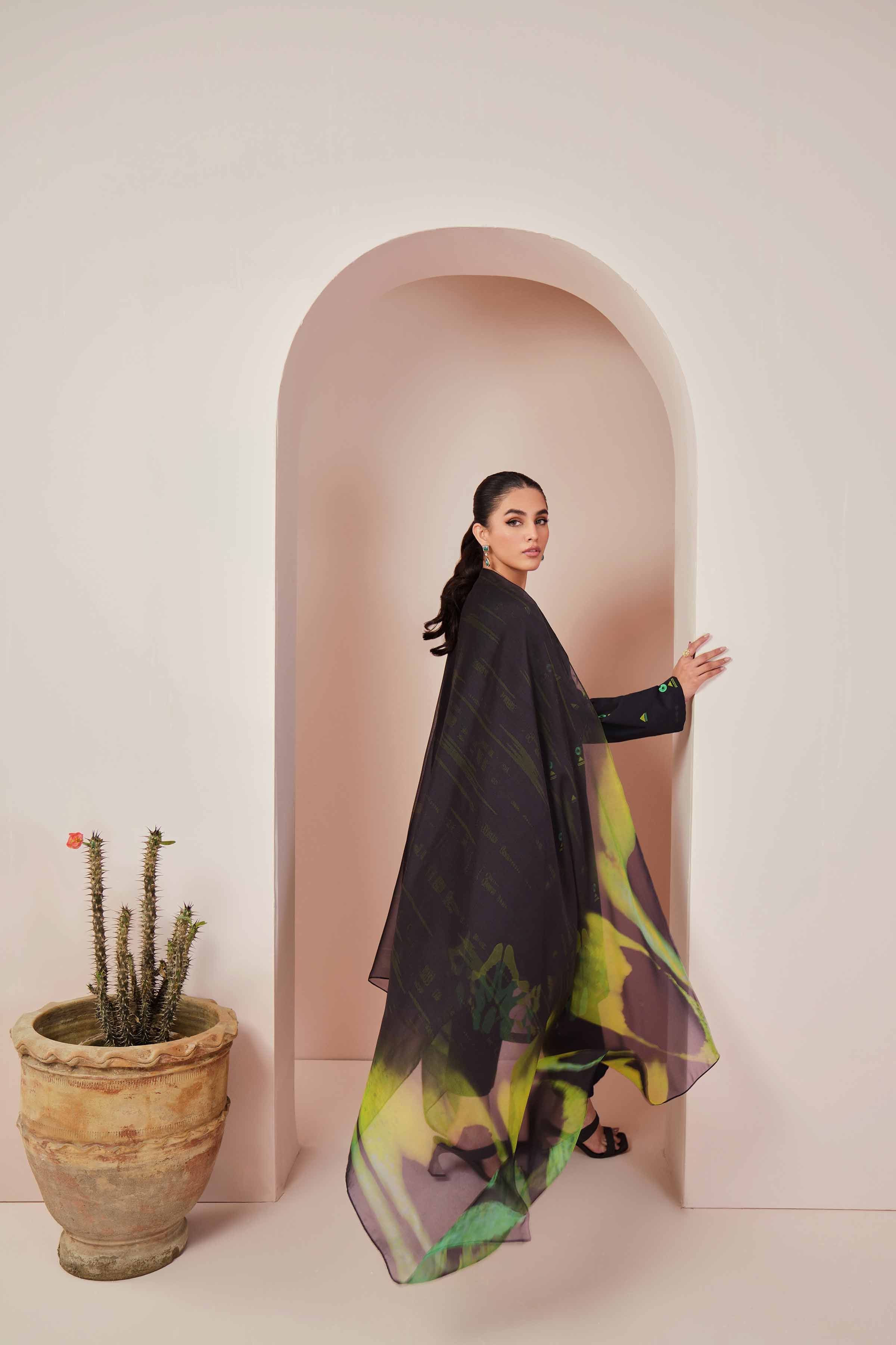 NISHAT EMBROIDERED LAWN - 3 PC UNSTITCHED