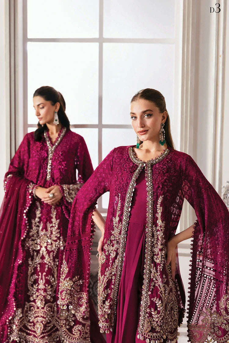 MARIA B LUXURY WEDDING EMBROIDERED CHIFFON - 3 PC UNSTITCHED