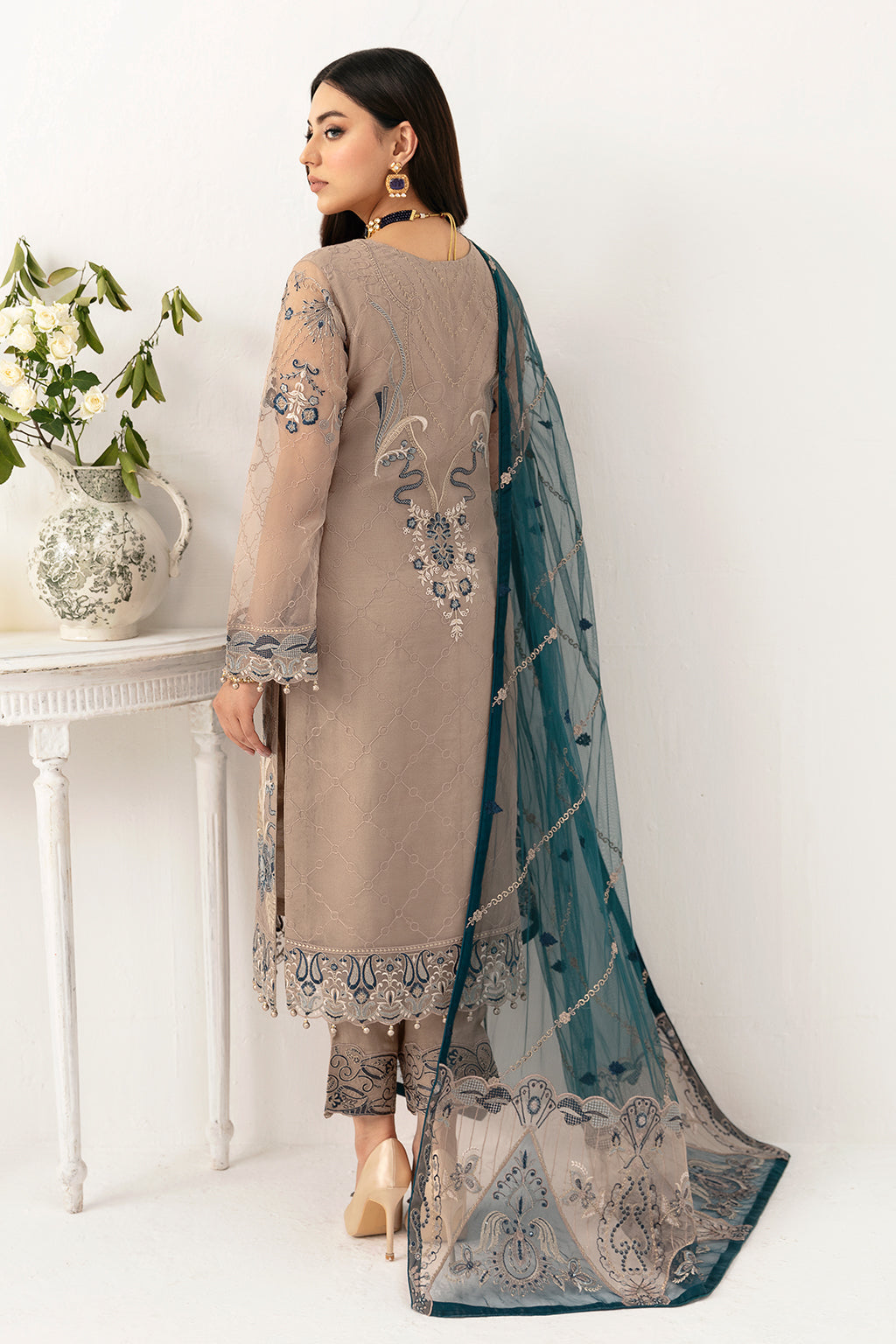 RAMSHA EMBROIDERED CHIFFON - 3 PC UNSTITCHED