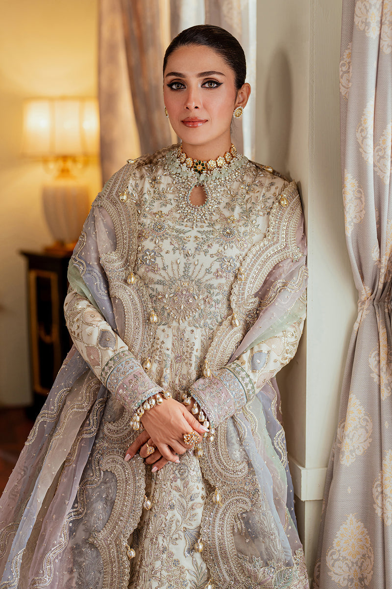 BAROQUE CHANTELLE LUXURY EMBROIDERED NET - 3 PC UNSTITCHED