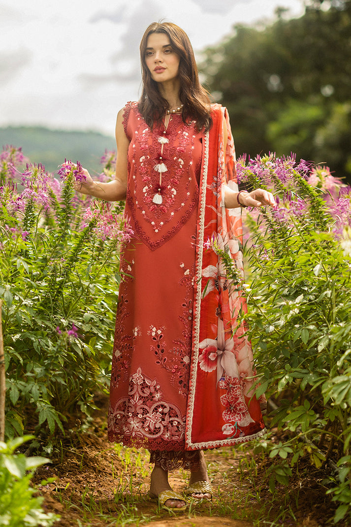 MUSHQ EMBROIDERED LAWN - 3 PC UNSTITCHED