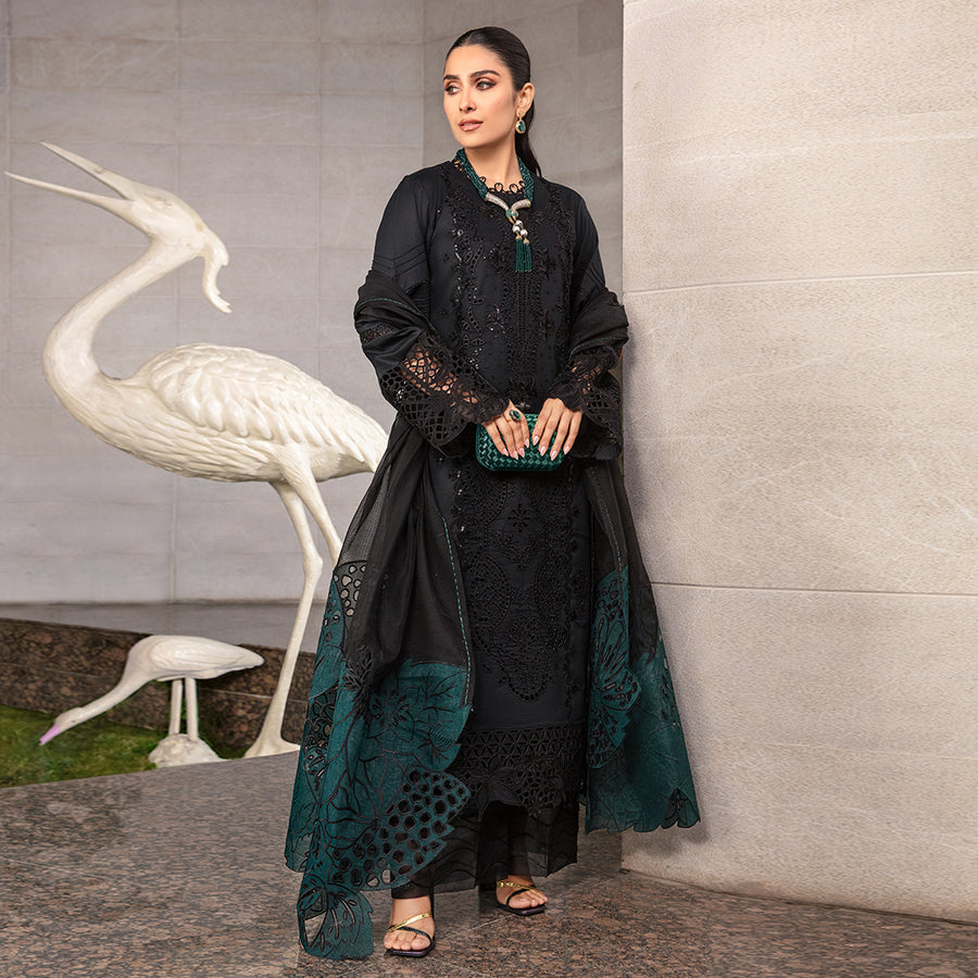 RANG RASIYA EMBROIDERED CHIKANKARI LAWN - 3 PC UNSTITCHED
