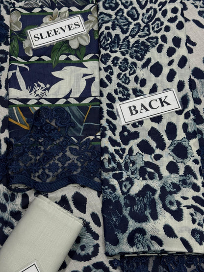 ELAF DIGITAL PRINTED EMBROIDERED LAWN - 3 PC UNSTITCHED