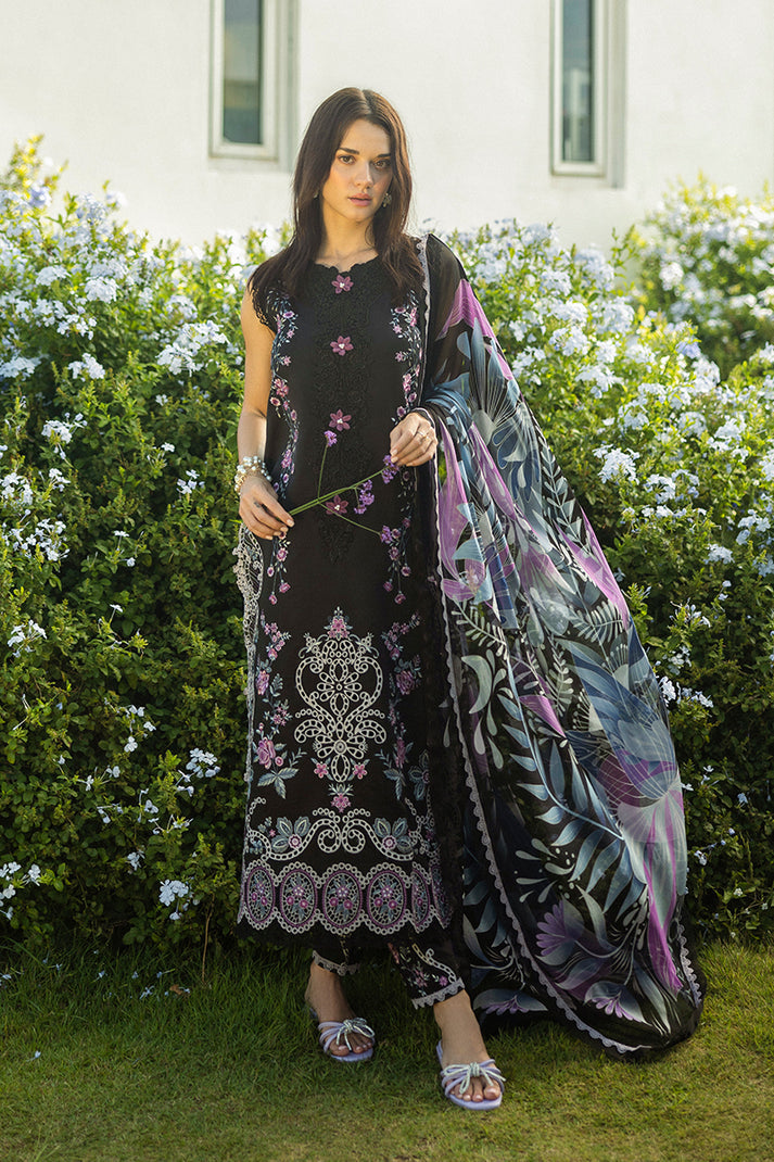 MUSHQ LUXURY EMBROIDERED CHIKANKARI LAWN - 3 PC UNSTITCHED