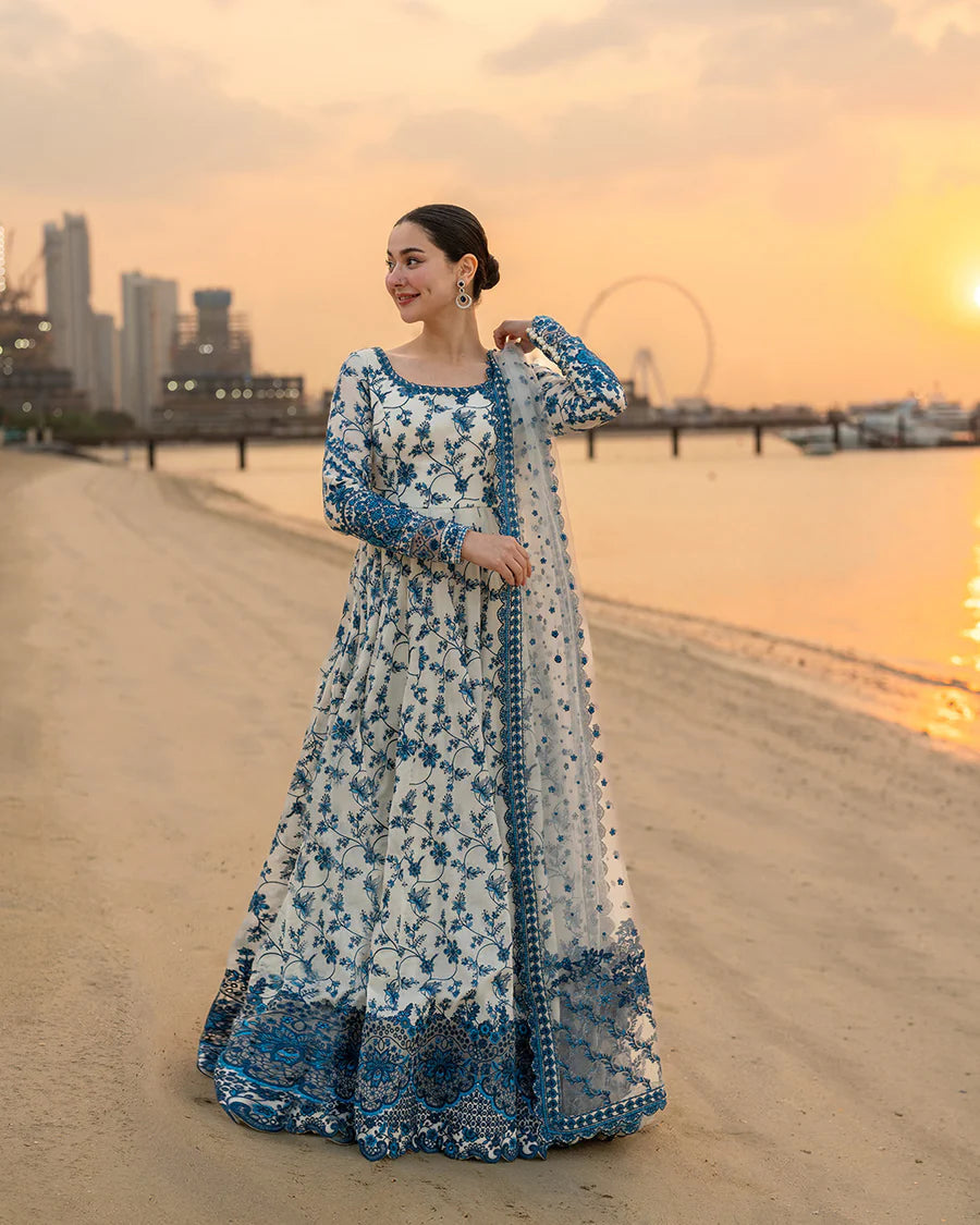 FAIZA SAQLAIN PREMIUM EMBROIDERED LAWN - 3 PC UNSTITCHED
