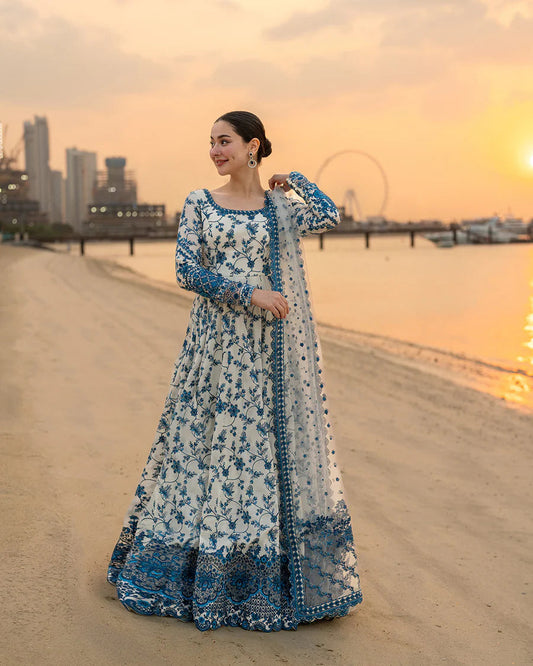FAIZA SAQLAIN PREMIUM EMBROIDERED LAWN - 3 PC UNSTITCHED