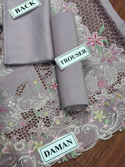 QALAMKAR SAHIL EMBROIDERED LAWN - 3 PC UNSTITCHED
