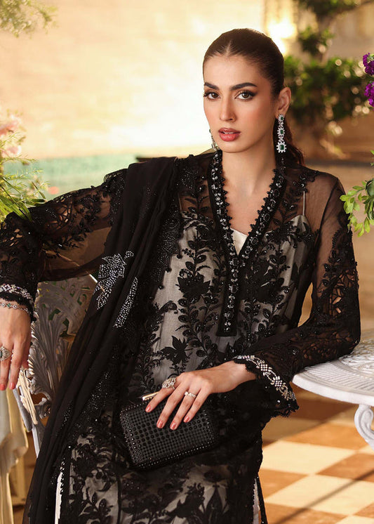 MARIA B LUXURY EMBROIDERED CHIFFON - 3 PC UNSTITCHED