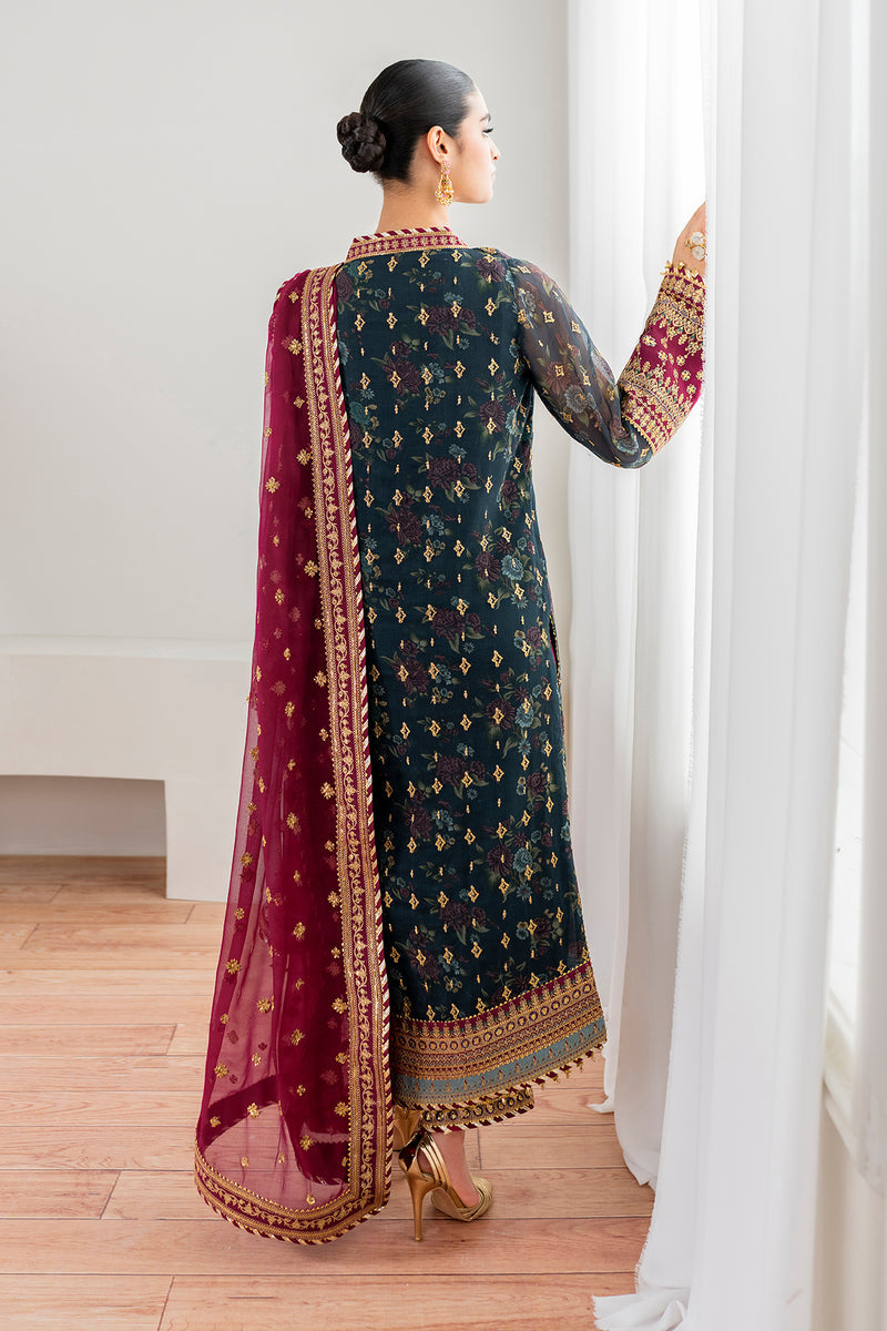BAROQUE EMBROIDERED CHIFFON - 3 PC UNSTITCHED