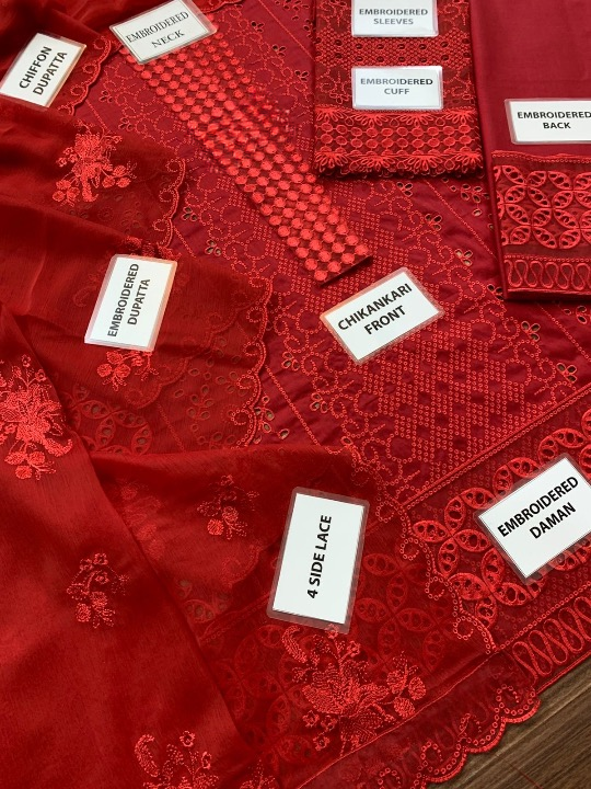 ALIZEH EMBROIDERED CHIKANKARI LAWN - 3 PC UNSTITCHED