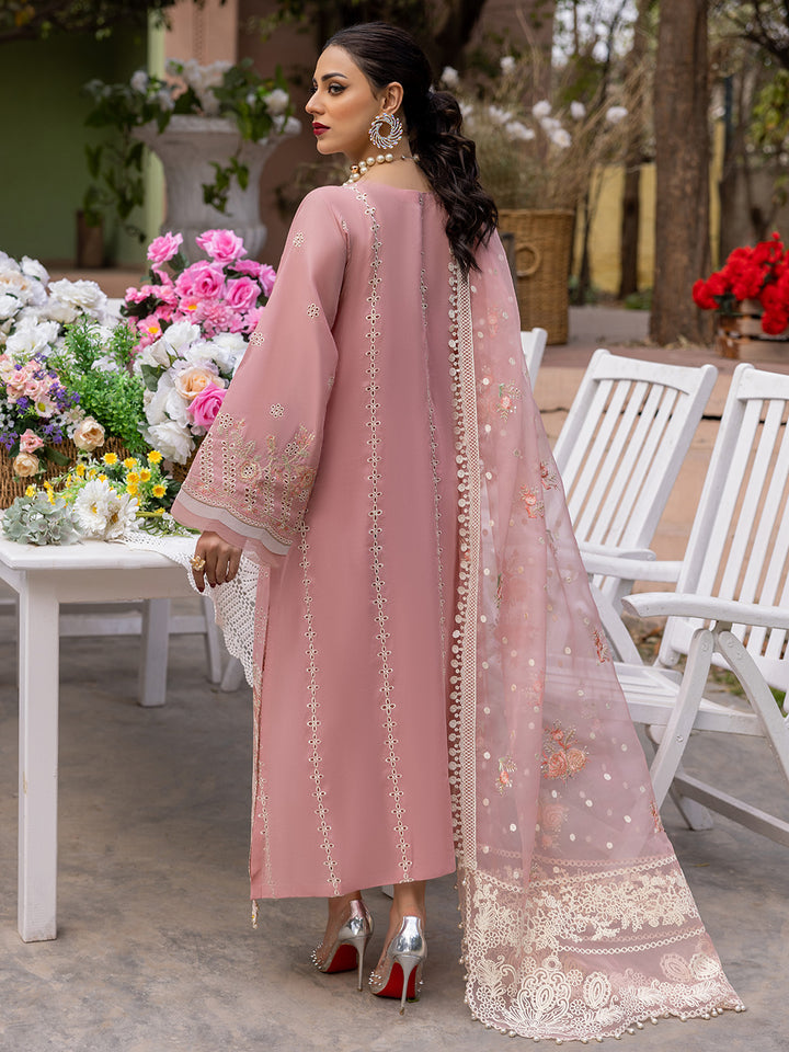 BIN ILYAS EMBROIDERED CHIKANKARI LAWN - 3 PC UNSTITCHED