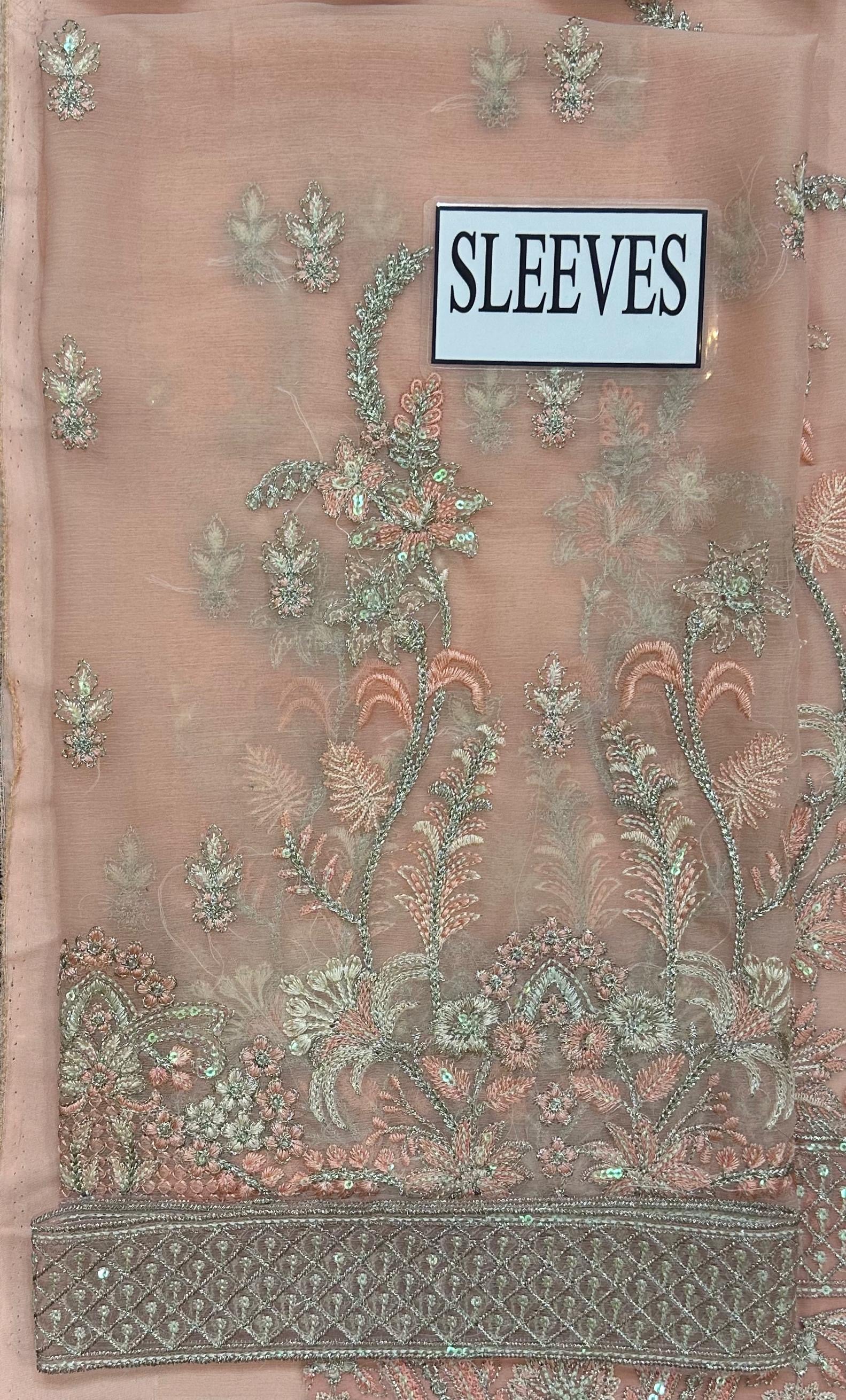 GULAAL EMBROIDERED CHIFFON - 3 PC UNSTITCHED