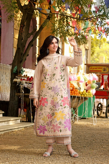 ANEELA’S EMBROIDERED LAWN - 3 PC UNSTITCHED