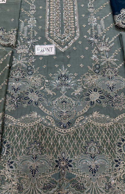 IMROZIA LUXURY WEDDING EMBROIDERED CHIFFON - 3 PC UNSTITCHED
