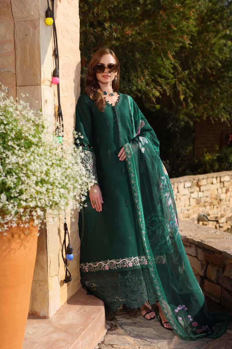 NOOR BY SADIA ASAD CHIKANKARI LAWN EMBROIDERED - 3 PC UNSTITCHED