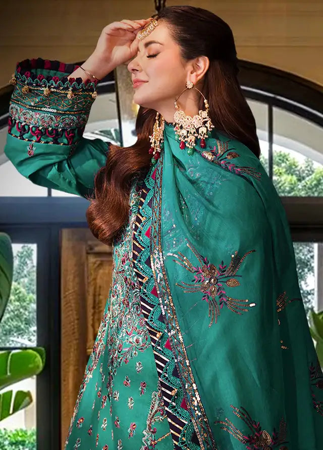 ASIM JOFA EMBROIDERED CHIFFON - 3 PC UNSTITCHED
