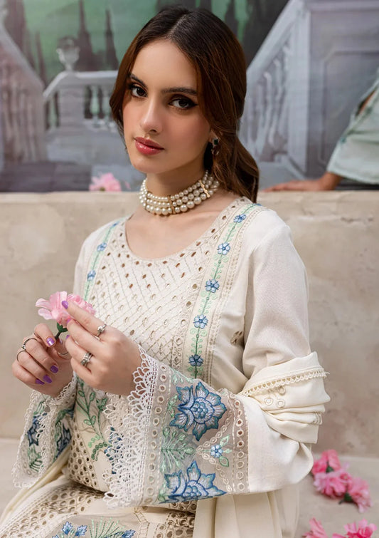 JAZMIN LUXURY CHIKANKARI EMBROIDERED LAWN - 3 PC UNSTITCHED