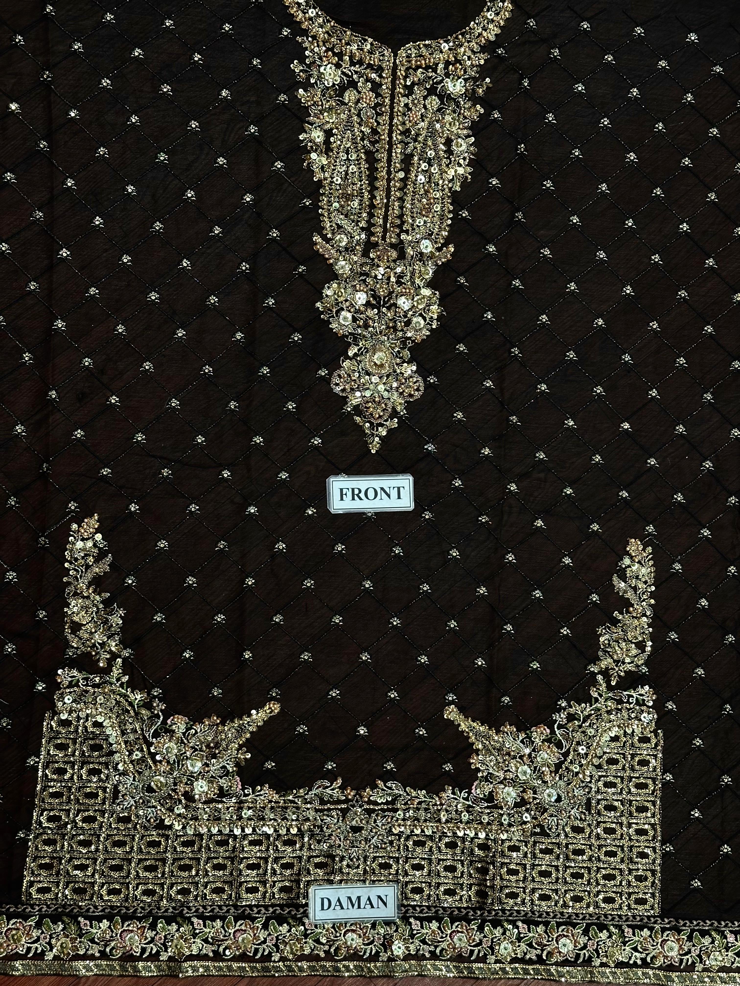 CHARIZMA LUXURY EMBROIDERED CHIFFON - 3 PC UNSTITCHED