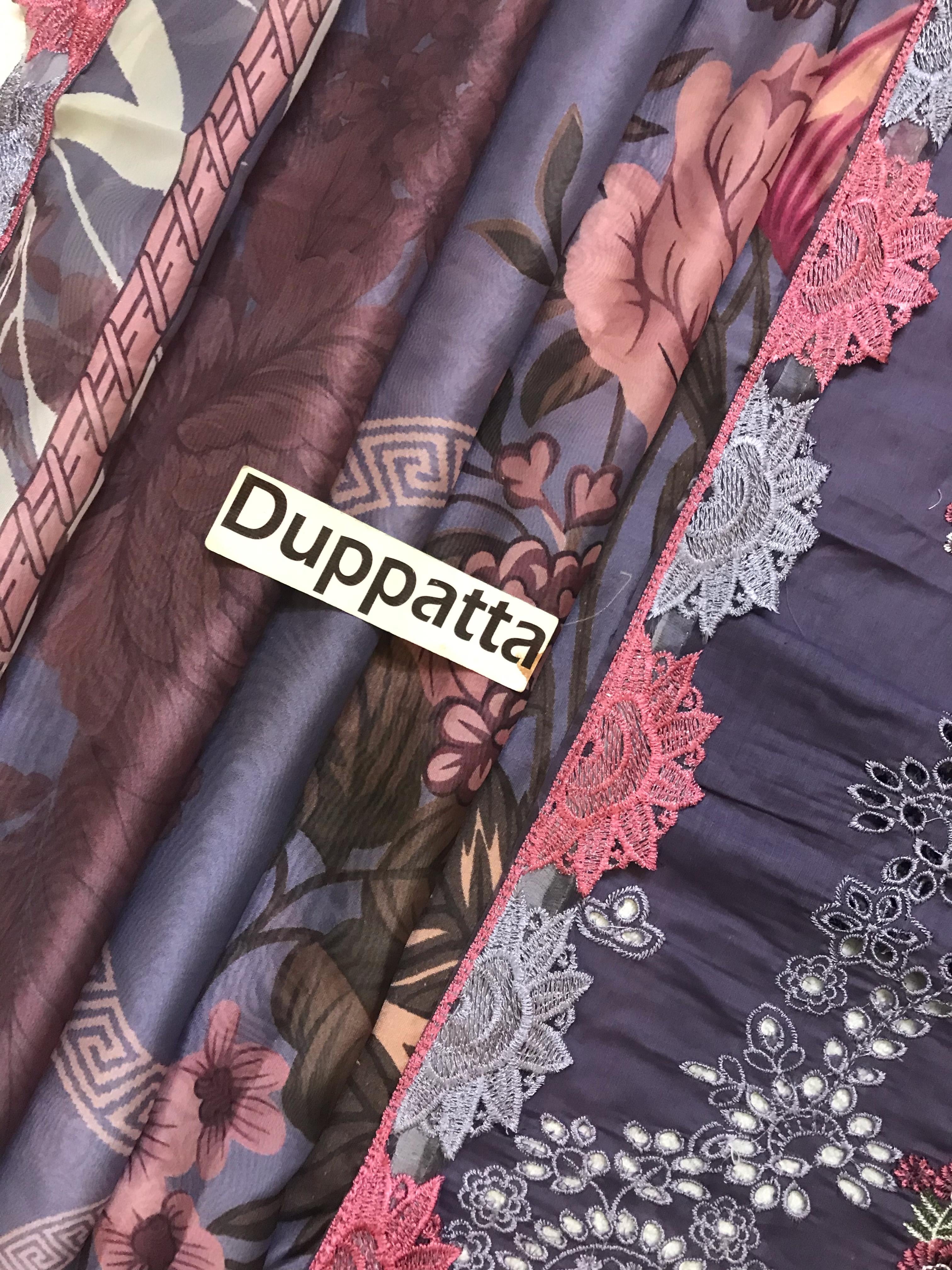 JADE CHIKANKARI EMBROIDERED LAWN - 3 PC UNSTITCHED