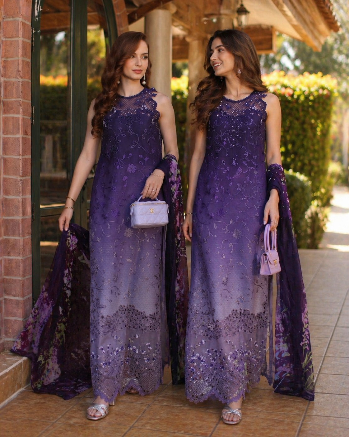 NOOR BY SADIA ASAD EMBROIDERED LAWN - 3 PC UNSTITCHED