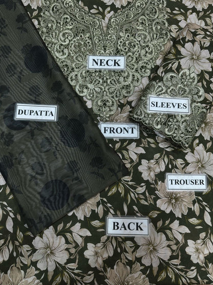 BAROQUE FORMALS PRINTED EMBROIDERED LAWN - 3 PC UNSTITCHED