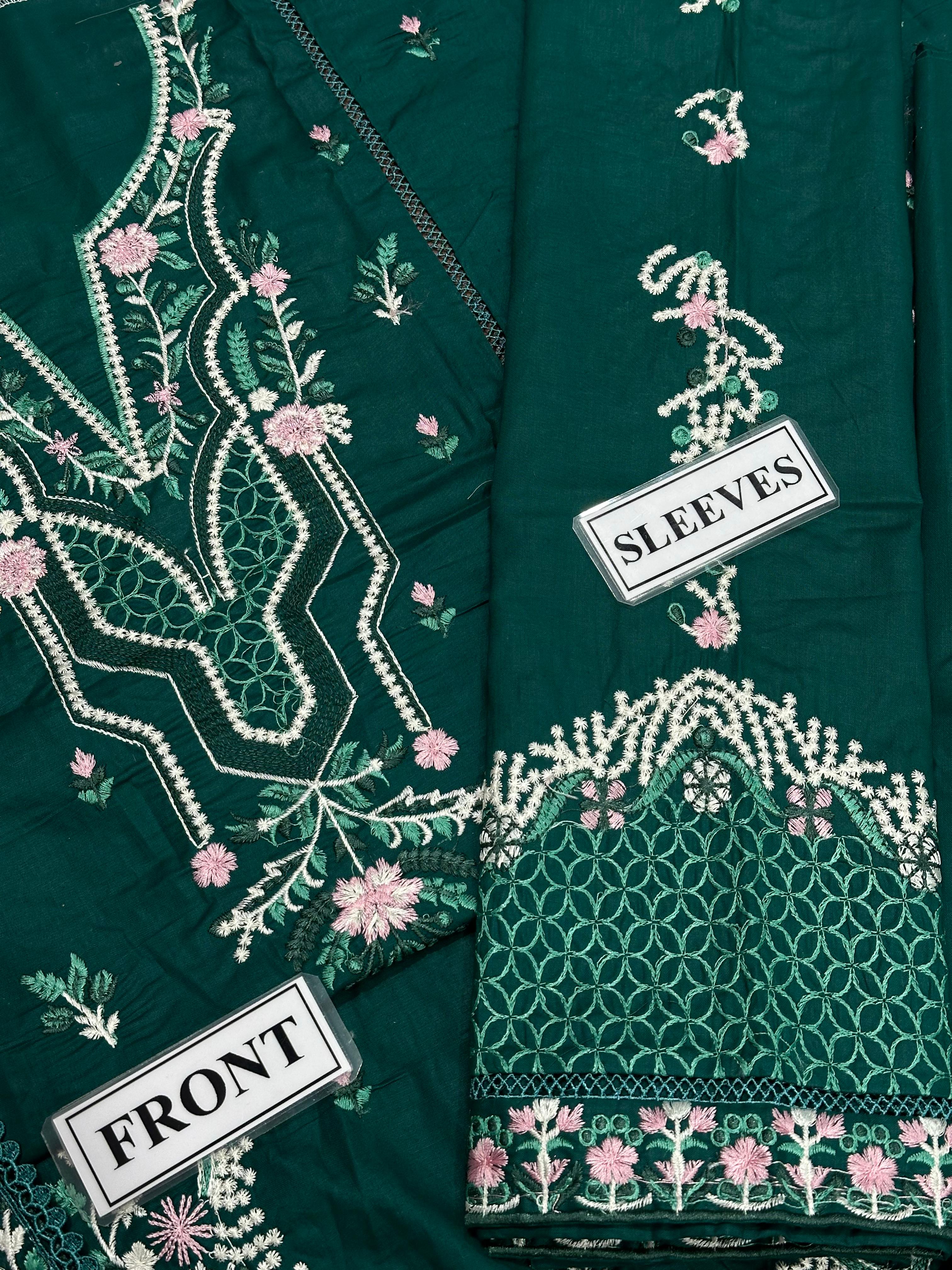 KANWAL MALIK EMBROIDERED LAWN - 3 PC UNSTITCHED