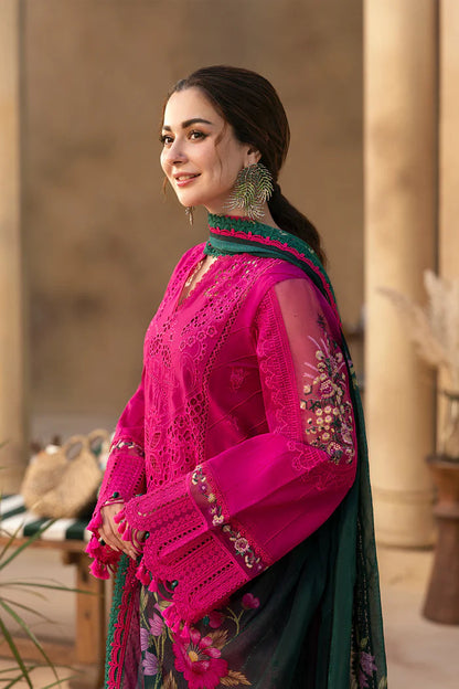 SAIRA RIZWAN EMBROIDERED CHIKANKARI LAWN - 3 PC UNSTITCHED